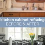 kitchen cabinet refacing before and after