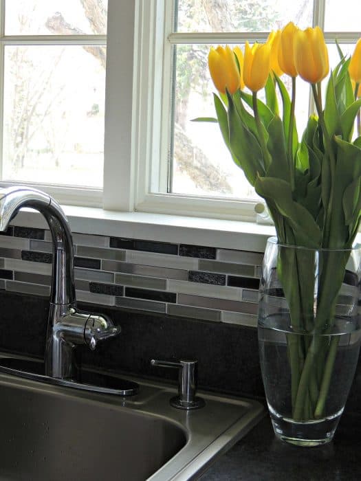 peel and stick backsplash tile | Wife in Progress