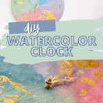 DIY watercolor clock