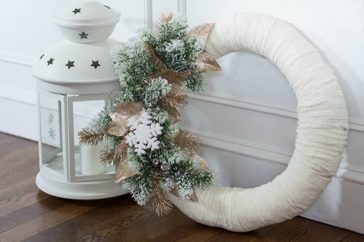 This easy DIY winter wreath is perfect for the entire winter season!