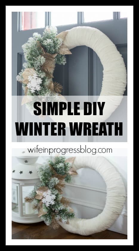 How to make a simple DIY winter wreath 