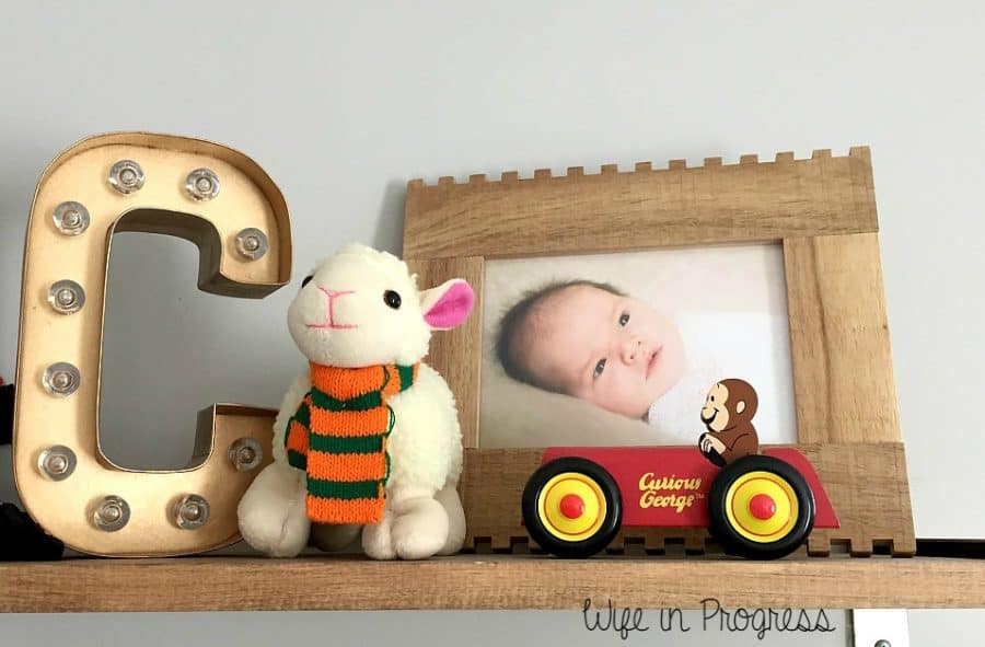 We love the baby pictures of Cian so much, we added some to his baby nursery decor