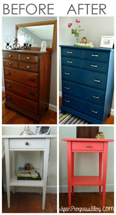 Before and After Photos of Perfectly Painted Furniture