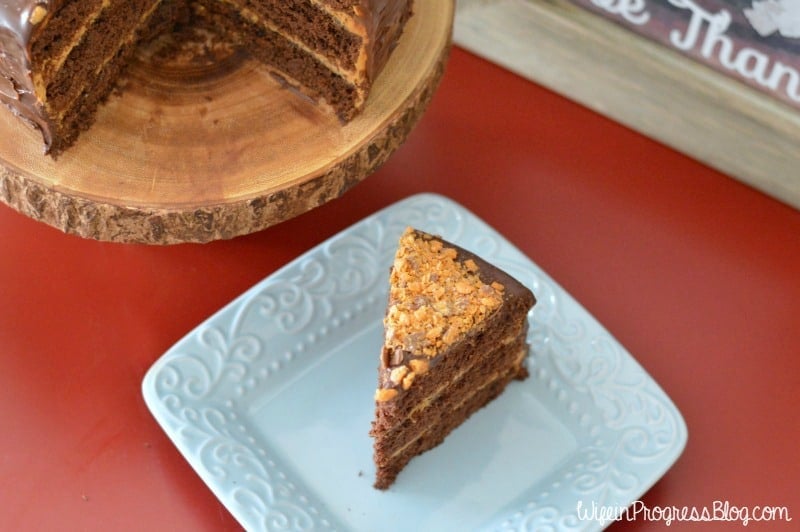 Chocolate Salted Caramel Crunch Cake Jenna Kate at Home