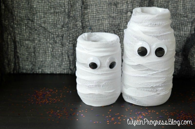 DIY Halloween Mummy Luminary