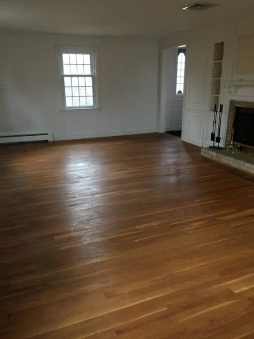 Old ambered white oak floors