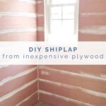 diy shiplap walls from plywood