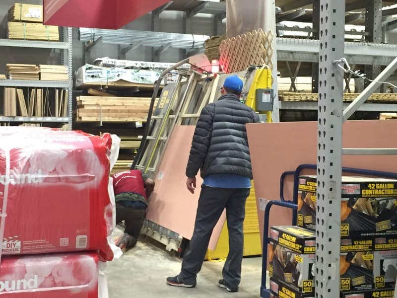 Get plywood cut for free at Lowe's 