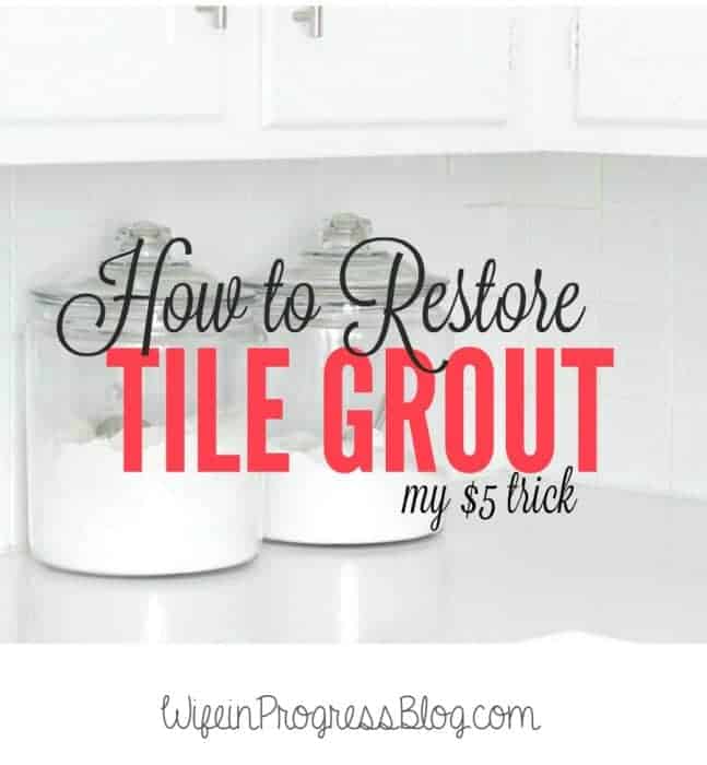 Here's how to restore grout in your kitchen (or bathroom) for just $5!