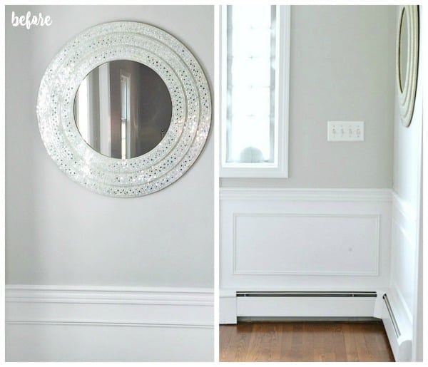 Hallway before console table