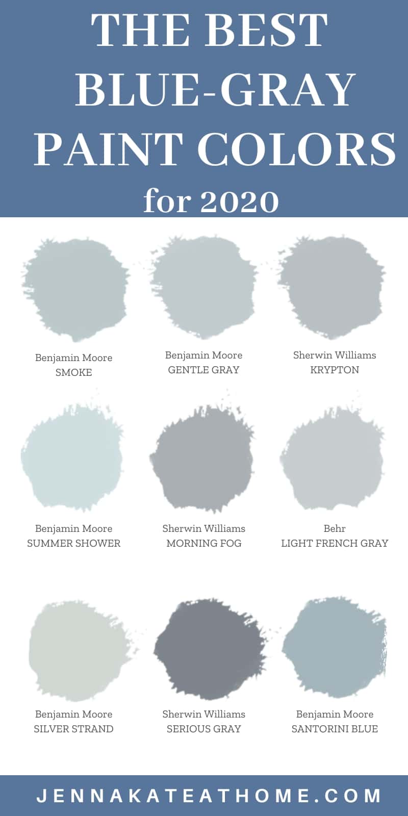 the best blue gray paint colors for 2020