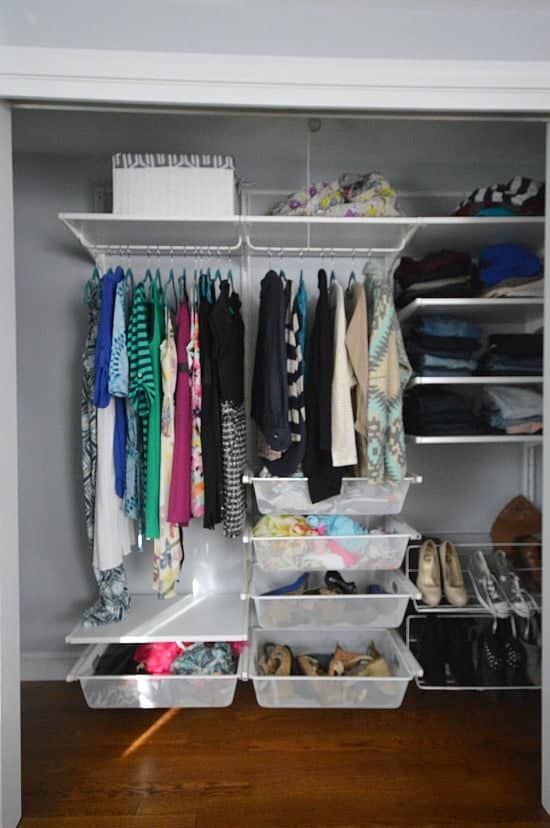 Declutter your bedroom with these five bedroom closet storage ideas