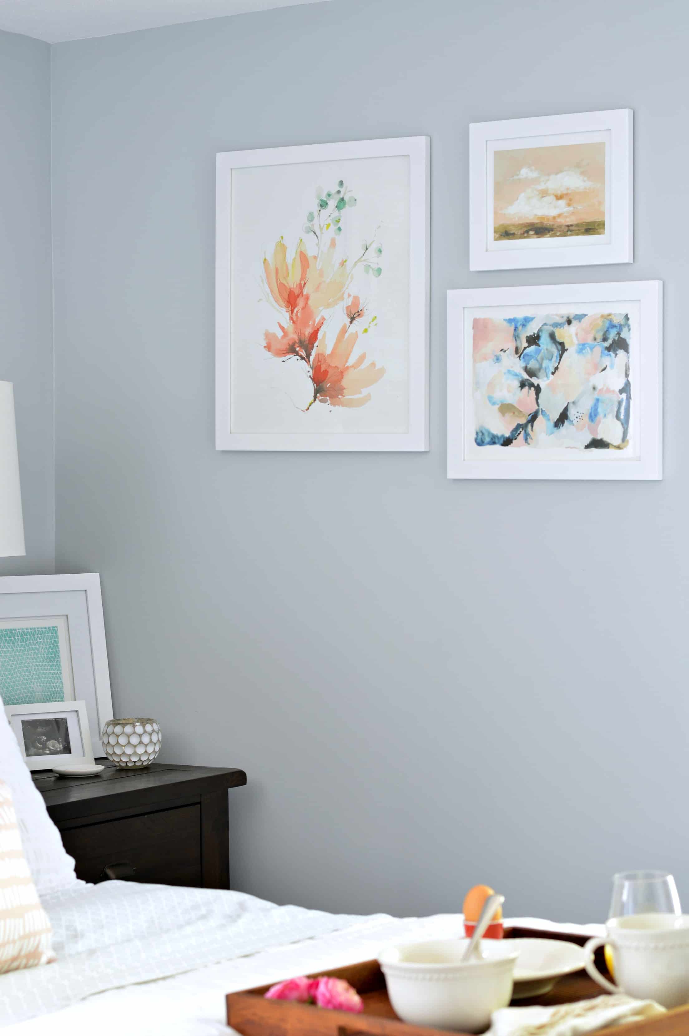 Beautiful bedroom art from Minted.com