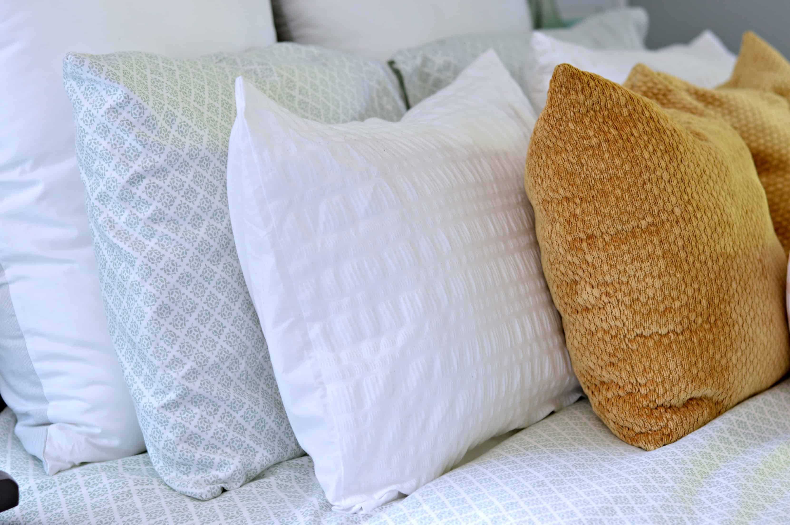 Adding texture to a bed is easy with pillows