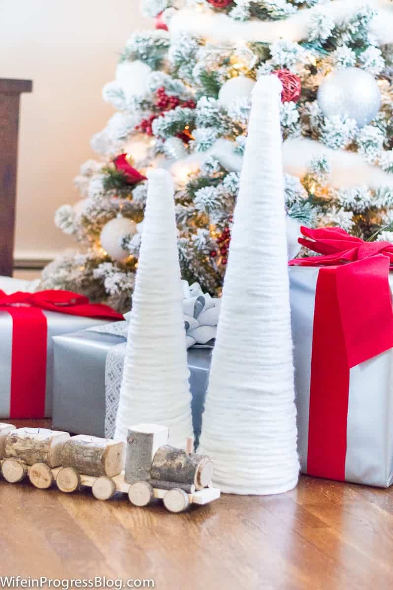 Quick Christmas Craft 15 Minute Snowy Christmas Trees