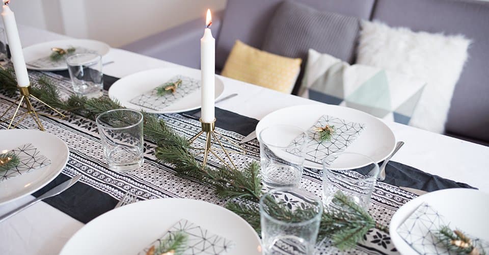 This Christmas tablescape has some DIY elements that add a personal touch to your Christmas decor