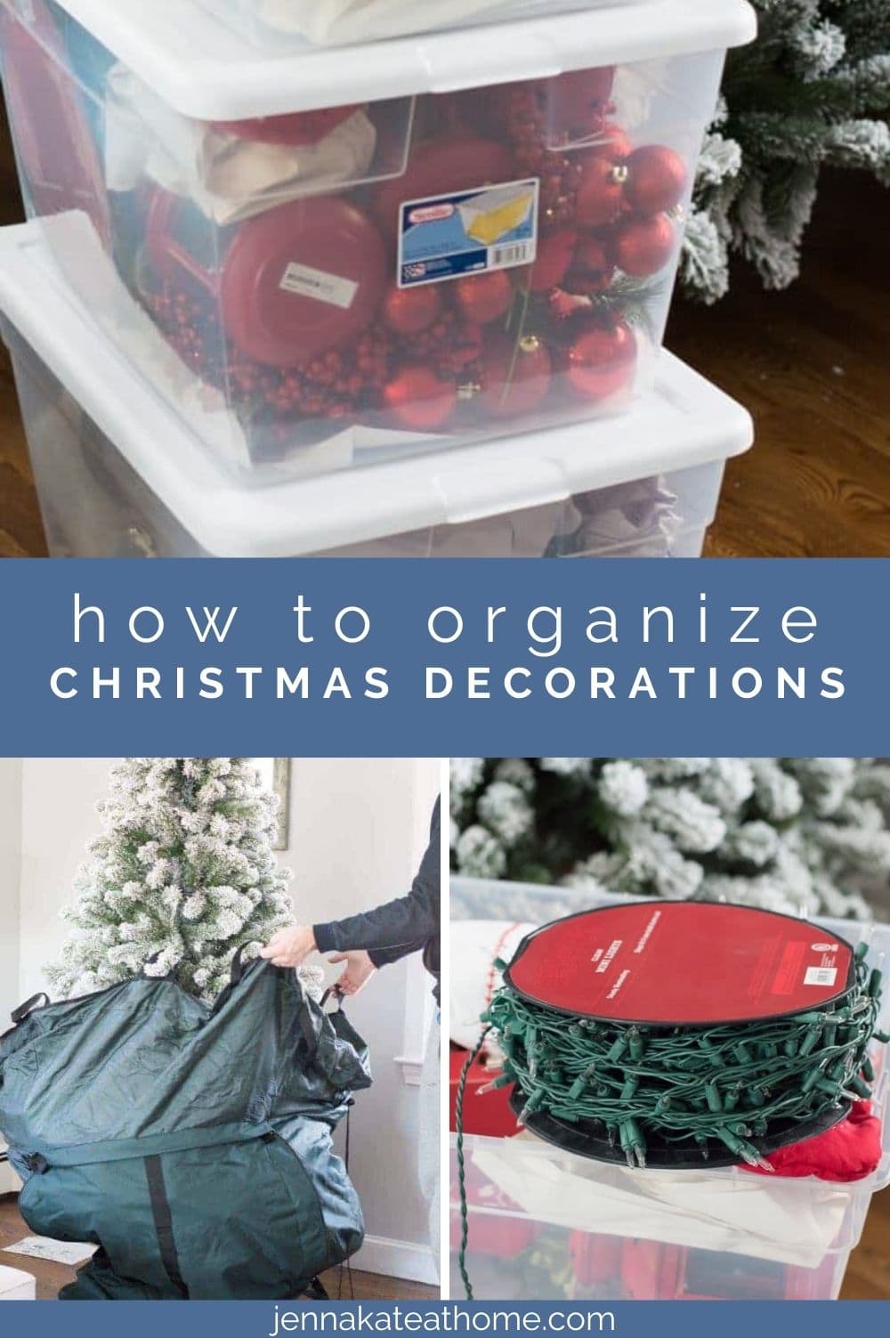 how to organize christmas decorations