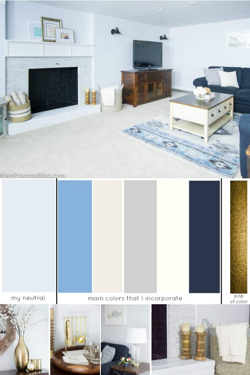 An example of a whole house color palette 