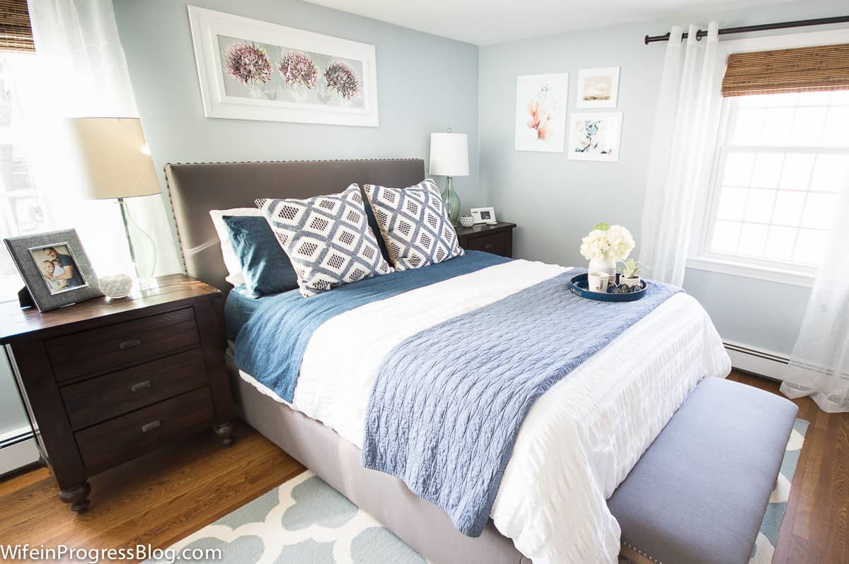 light blue grey bedroom