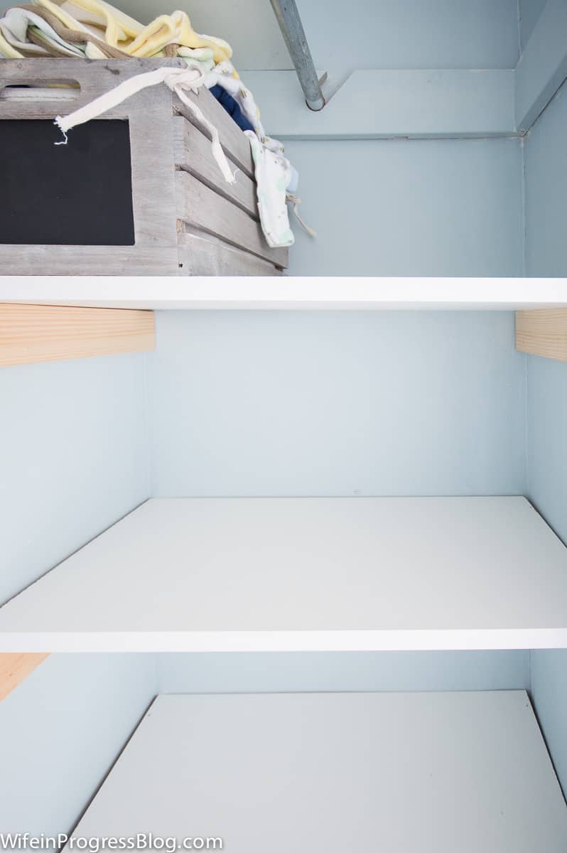 DIY Closet Shelves {beginner tutorial} - The Turquoise Home