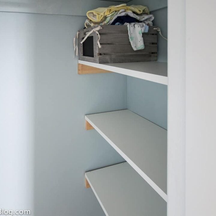 The Easiest Diy Closet Shelves Jenna, How To Make Simple Closet Shelves