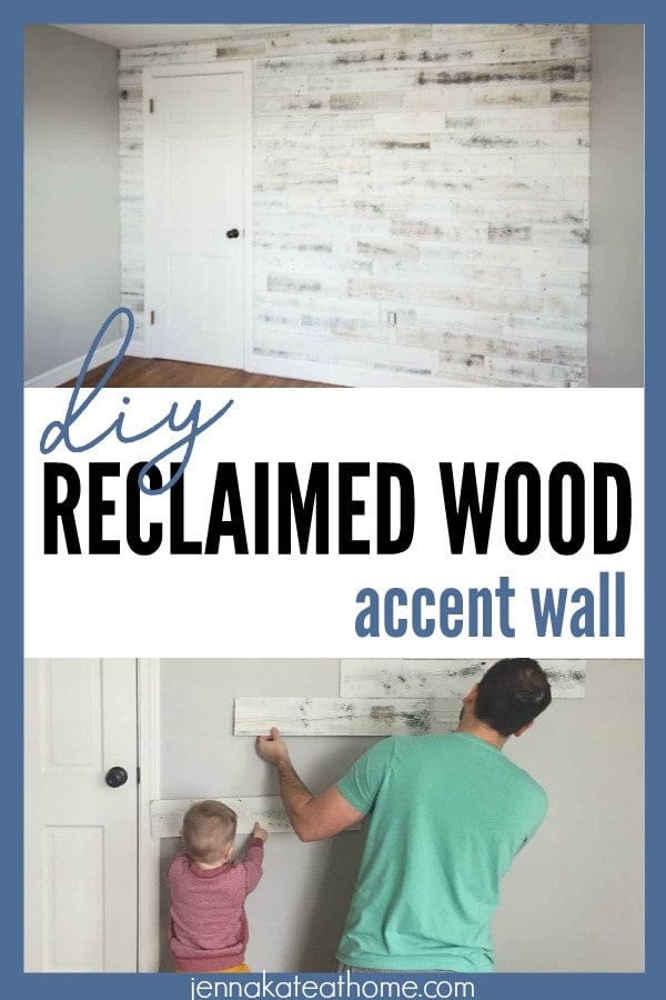 Learn how easy it is to install this reclaimed wood accent wall to add character to any room in your home.