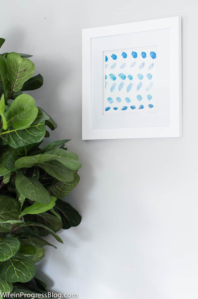 Easy DIY Wall Art: Brushstroke wall art