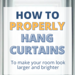How to hang curtains correctly
