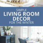 Simple living room decor for the winter