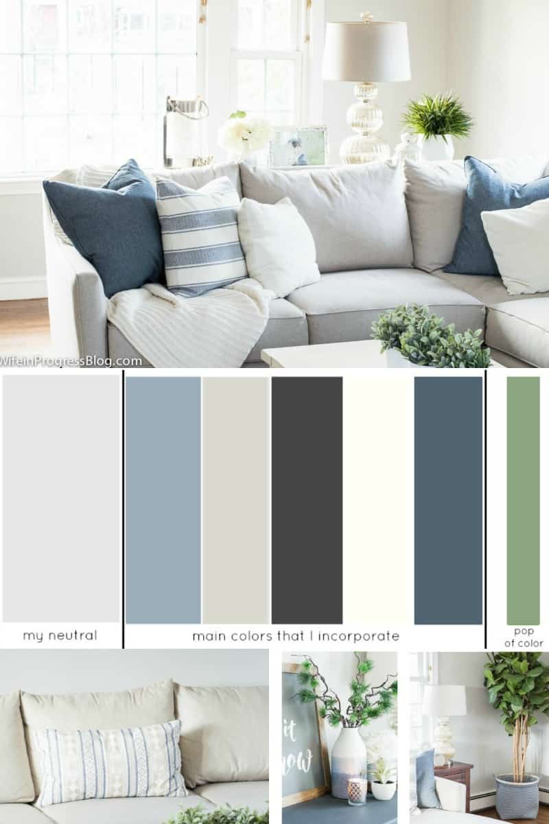 This is an example of a whole house color scheme