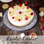 Rustic Easter Lemon Raspberry Rare Cheesecake by All that's Jas