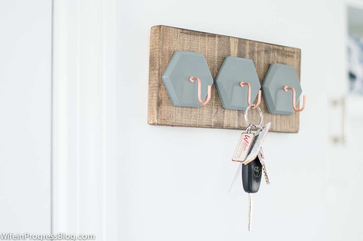 Get organized with a DIY key holder