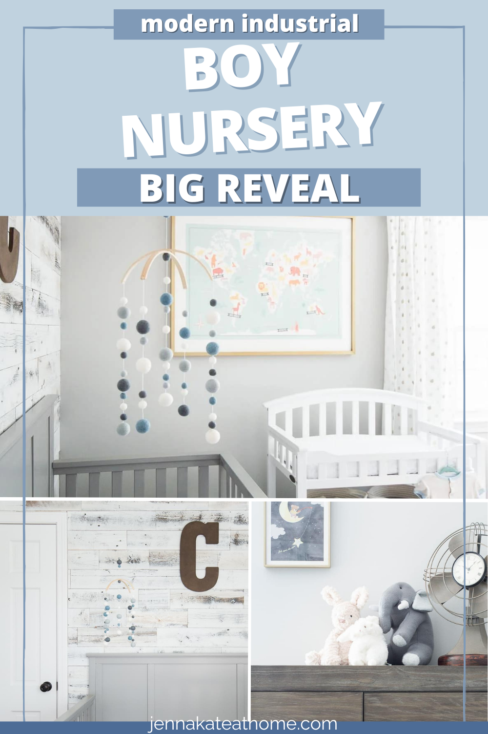 Modern Industrial baby boy nursery ideas