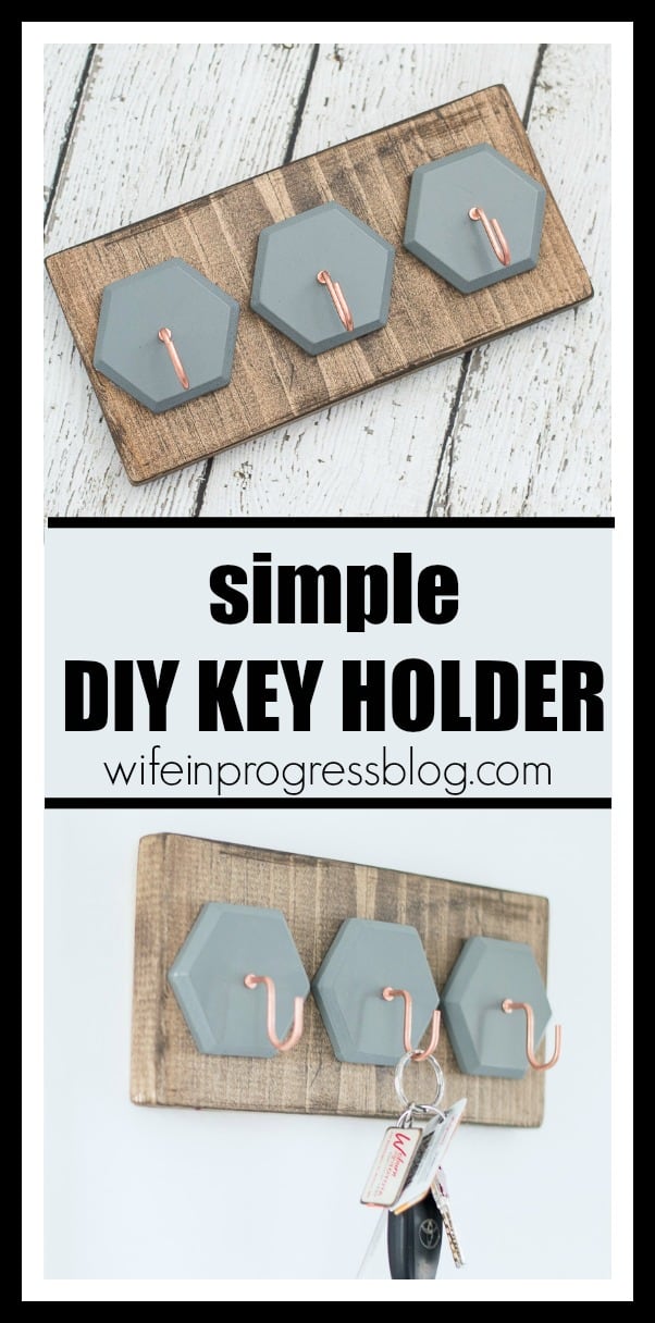Check one more thing off your organization resolutions with this simple and cheap DIY key holder