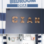 Navy and gray boy bedroom ideas