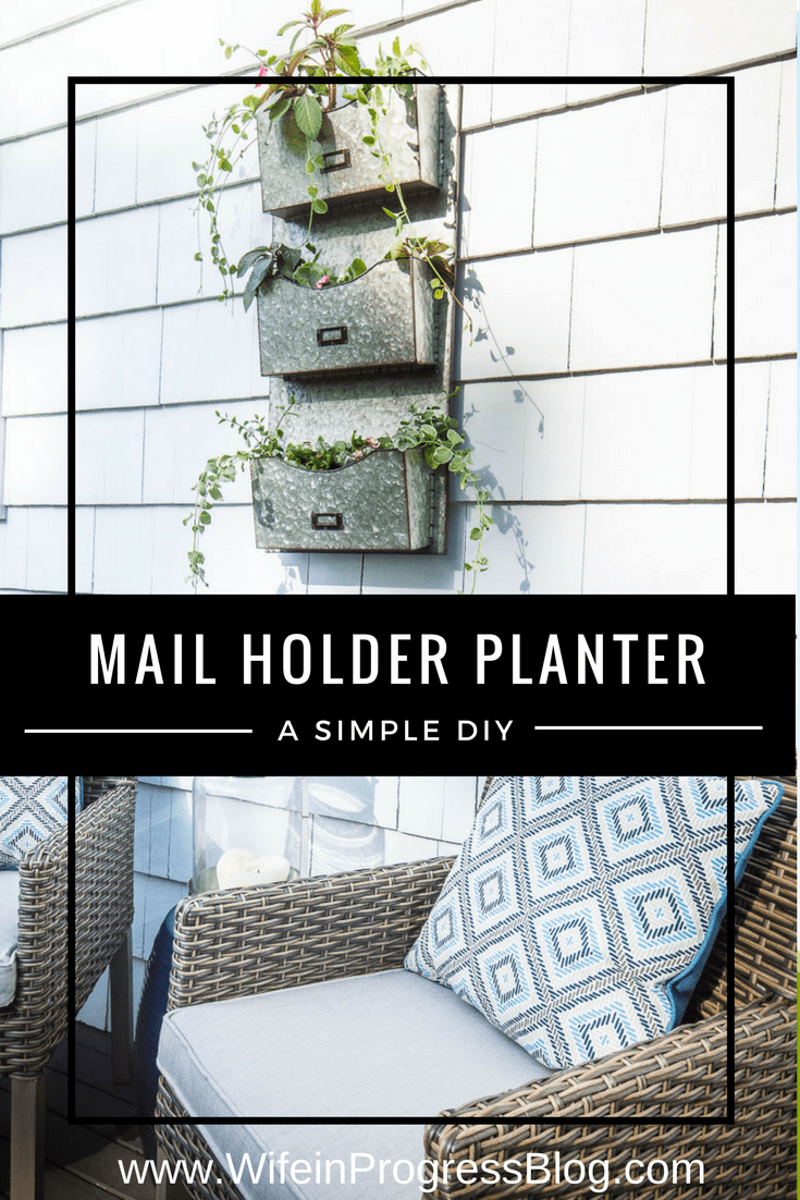 Unique planter ideas | galvanized mail holder | farmhouse planter | farmhouse decor