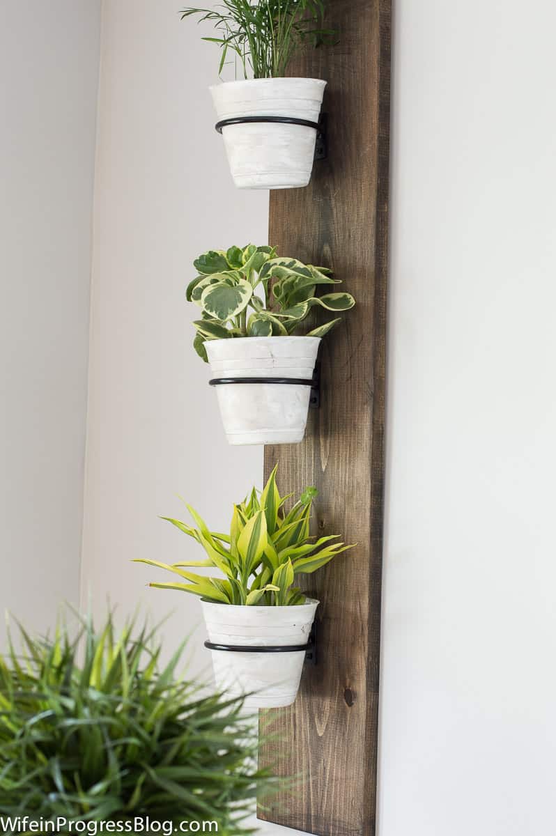 vertical plant holder
