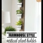 Farmhouse style plant holder | vertical plant holder | DIY farmhouse decor