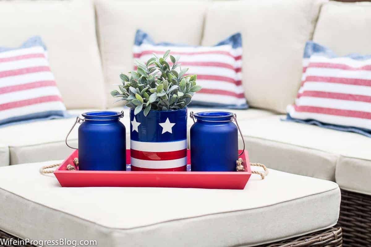 Easy Patriotic Placemat Pillows
