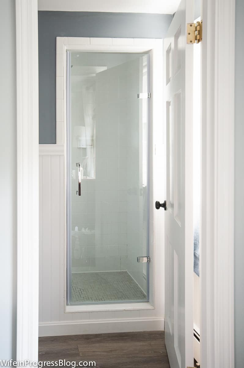 clean shower door