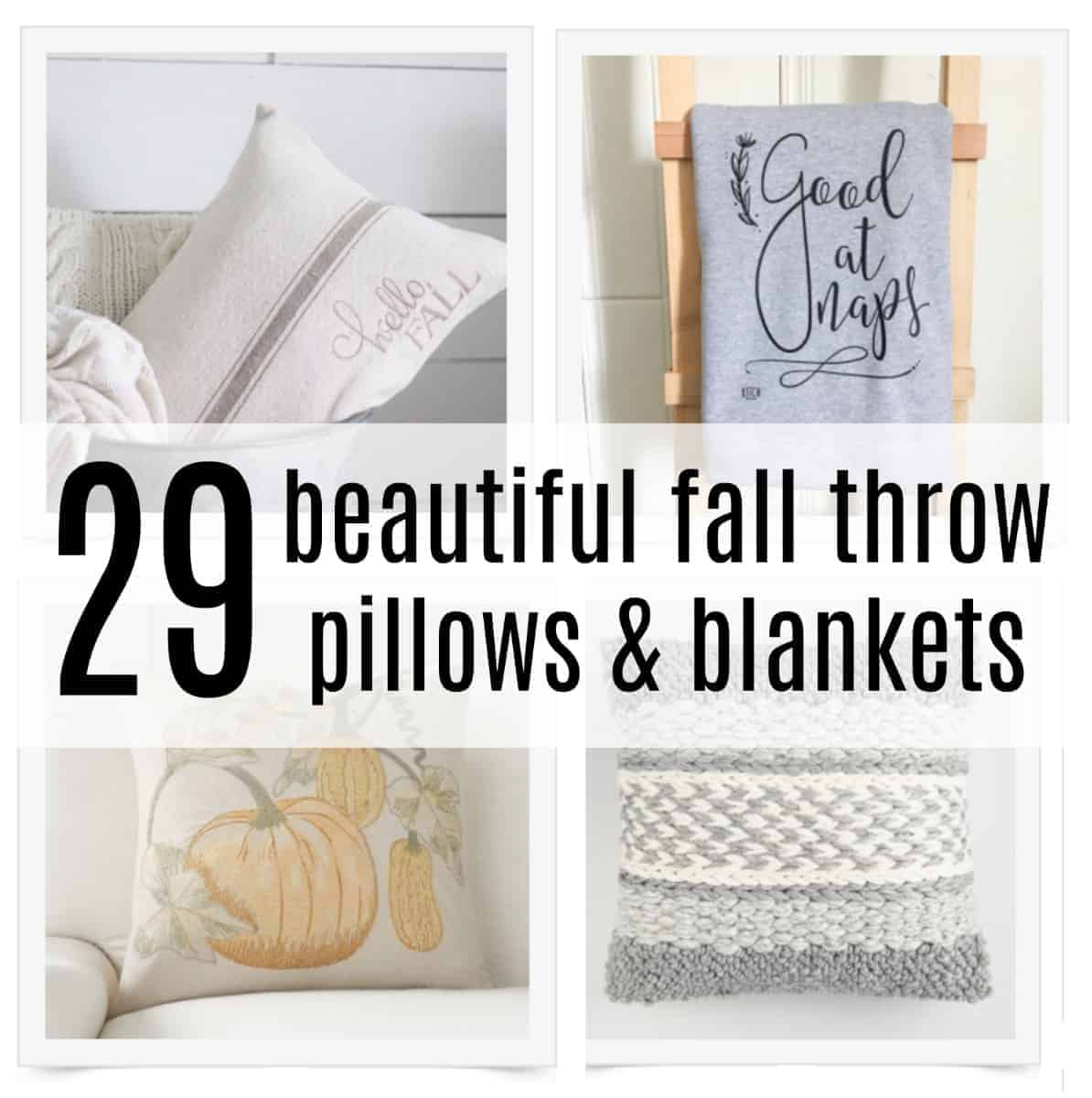 29 Beautiful Fall Throw Pillows & Blankets