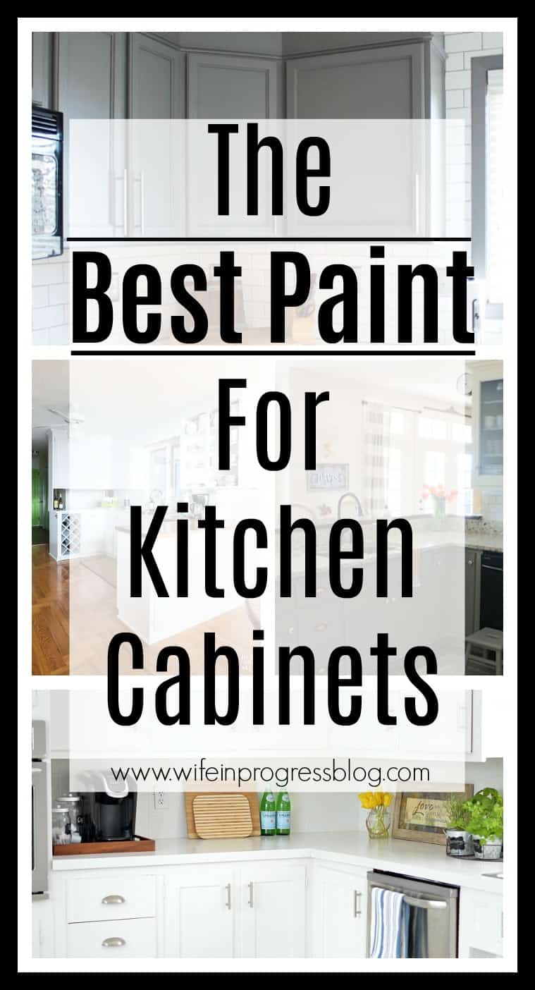 The best paint for painting kitchen cabinets. Get this first step right and you're on the right track to beautifully painted cabinets! #paintedcabinets #kitchen