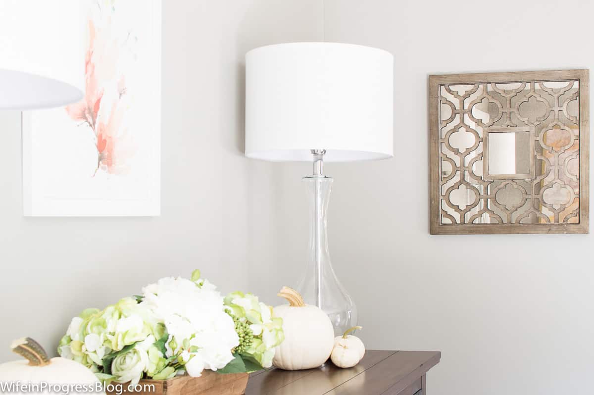 A beautiful neutral dining room makeover