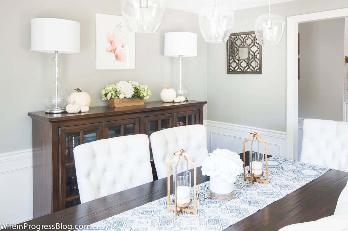A dull dining room gets a beautiful makeover