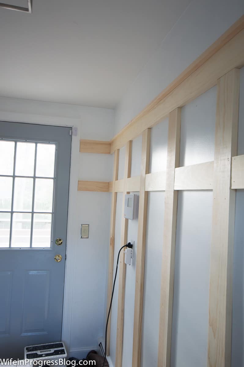 Figure out the width of your walls to decide how far apart the battens should be