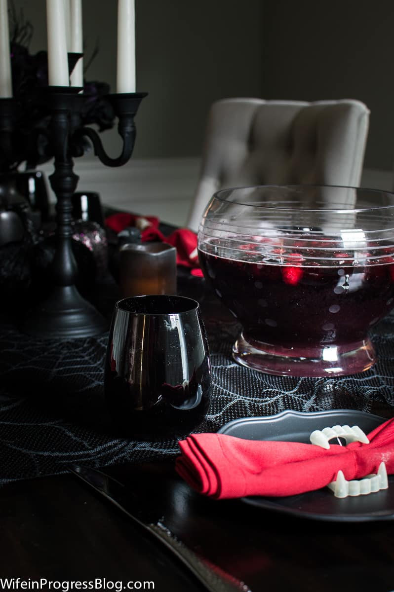 An Elegant Gothic Halloween - Halloween decor and entertaining tips #sponsored #WMHalloween @worldmarket @wifeinprogressblog