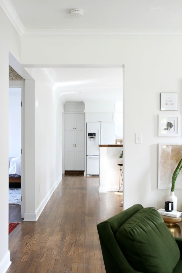 Benjamin Moore's Super White is a very safe white since it has no undertones