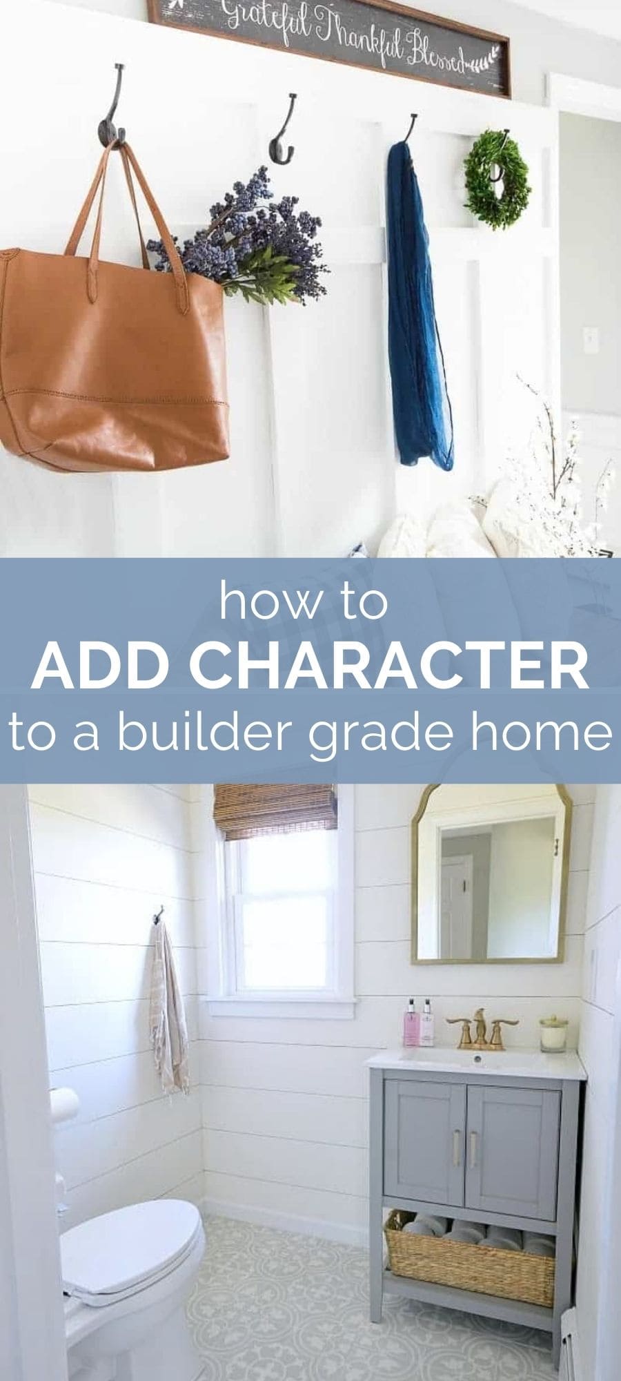 how to add character to a builder grade home