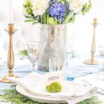 Simple spring DIY table setting