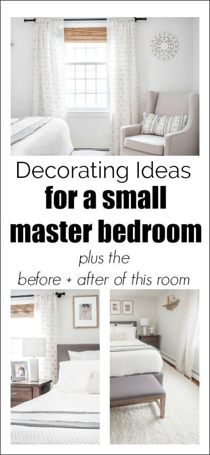 Small master bedroom ideas Pinterest